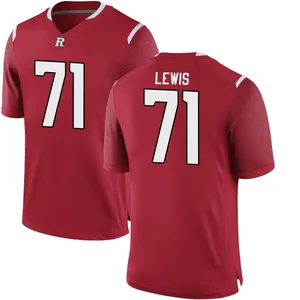 Aaron Lewis Nike Rutgers Scarlet Knights Men's Replica Football College Jersey - Scarlet